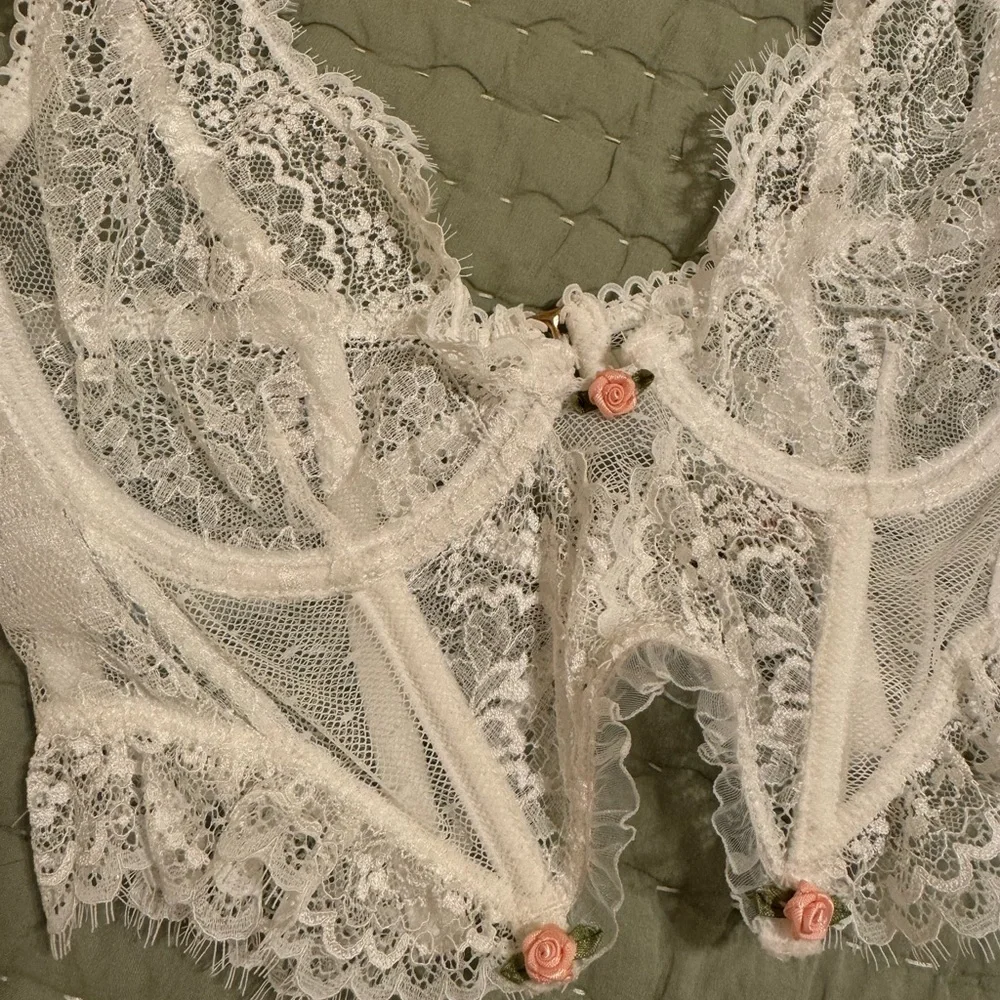 NWOT Free People Want It All Longline Underwire Bralette | XSmall | White